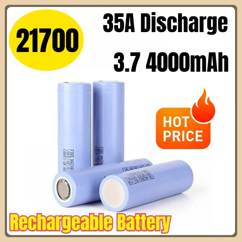

21700 35A Discharge 3.7 4000mAh Rechargeable Battery