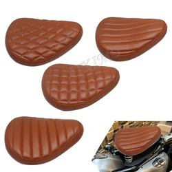 New Style Motorcycle Brown Driver Solo Seat Kit For Harley Honda Yamaha Kawasaki Bobber Chopper Universal