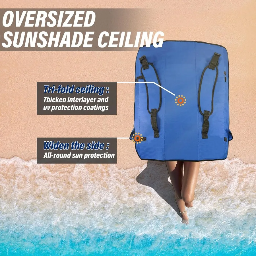 كرسي تخييم محمول قابل للطي للاستخدام الخارجي والداخلي، تصميم خفيف الوزن ومتين مع دعم مريح للظهر وسهل