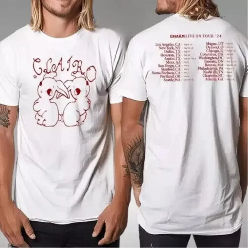 Clairo The Charm Tour 2024 Bunny Schedule Merch T-Shirt All Color