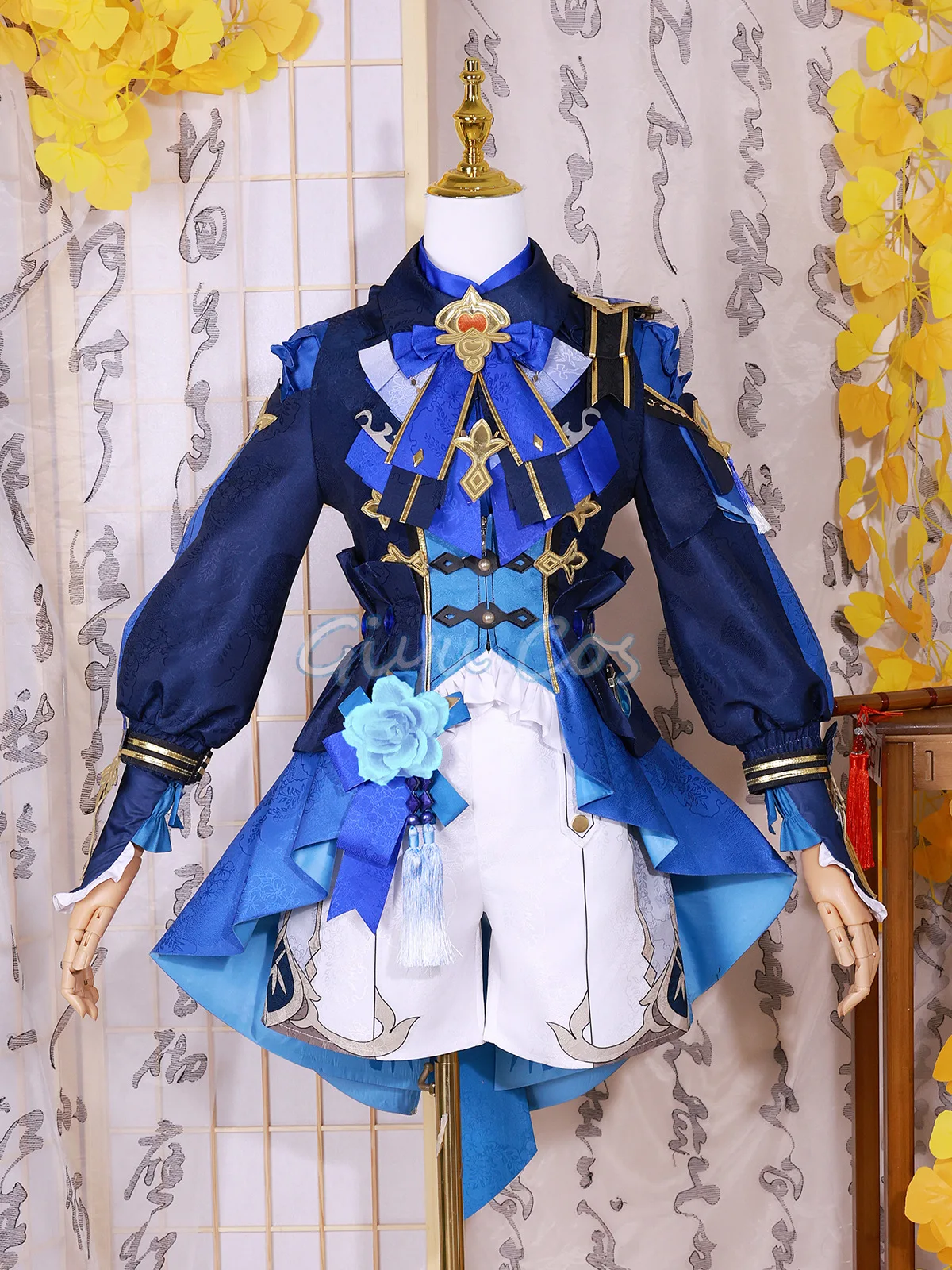 Bamboo Rain Genshin Impact Xingqiu Costume Cosplay Carnival Uniform Anime Halloween Party Masquerade Women Game Character Outfit