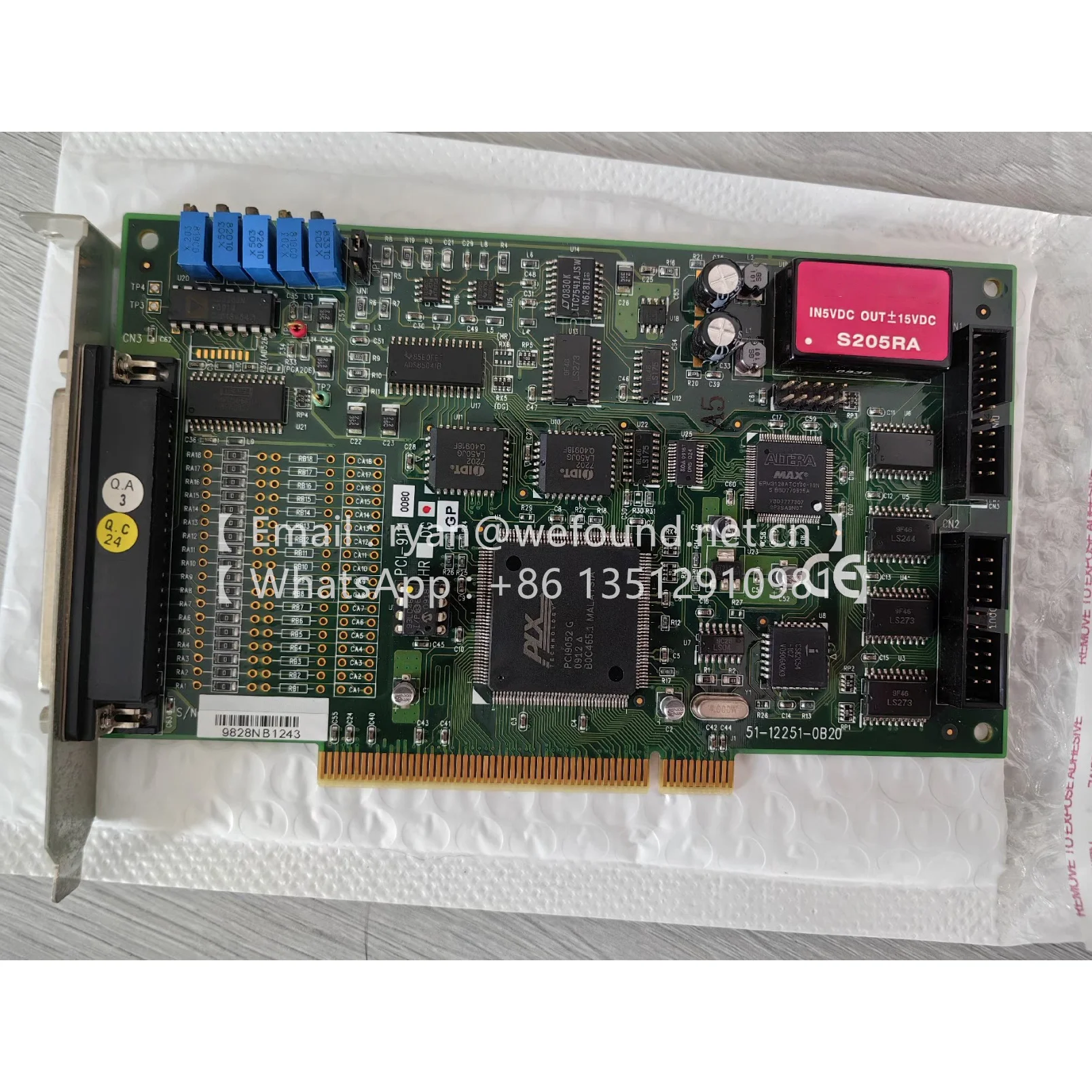 PCI-9111DG  16-CH 12-Bit 100 kS/s Low Cost Multi-Function DAQ Card