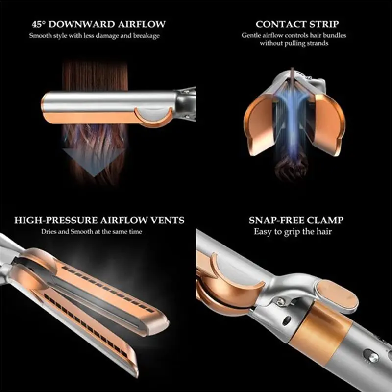 لدايسون Airwrap Styler HS01 HS05 HS08 مكواة تجعيد مخروطية وفوهة مكواة فرد الشعر لتحسين حجم وتجعيد الشعر