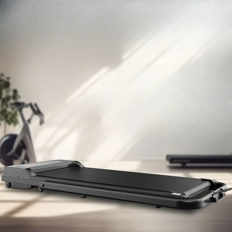Ultra-Thin Quiet Electric Folding Treadmill | Black Home Use Treadmill with Stable Handrails, Space-Saving Fitness Gear