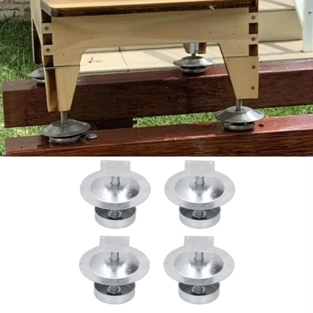 Durable Ant-Proof Beehive Stand Feet Adjustable Sturdy Hive Stand Stainless Steel Hive Feet Beekeeping Accessories