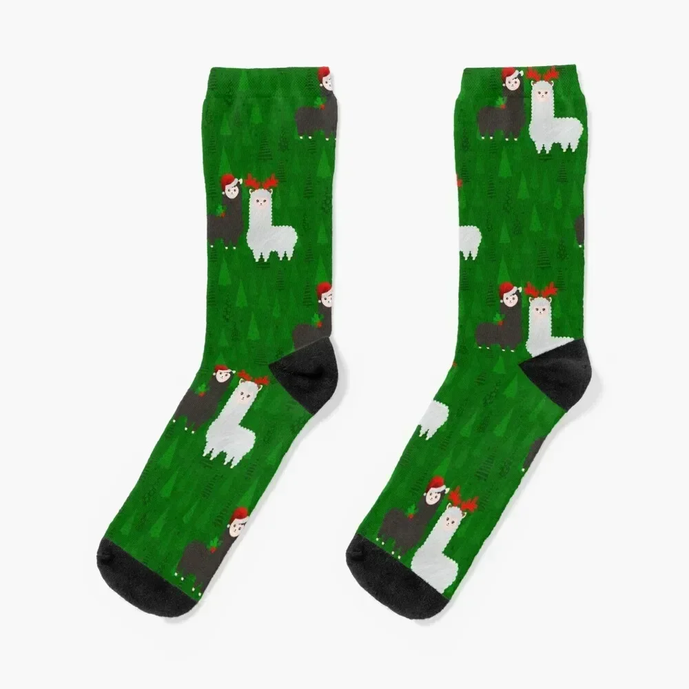 xmas reindeer alpacas Socks loose christmas gifts gifts fashionable Socks Female Men's