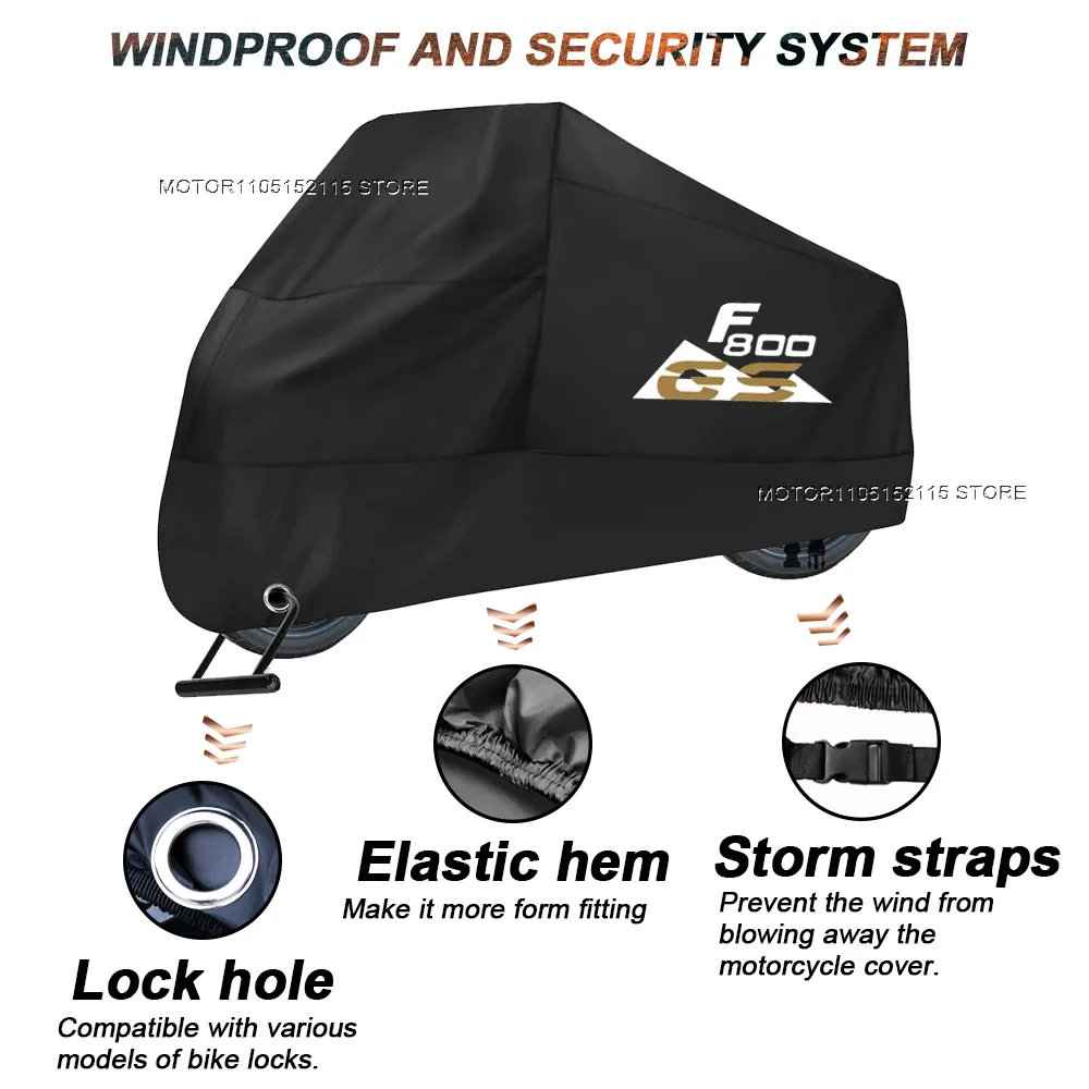For BMW F800GS F800GS ADV f800gs2024 2023 Motorcycle Cover Waterproof All Season Dustproof UV Protective Outdoor Indoor Scooter