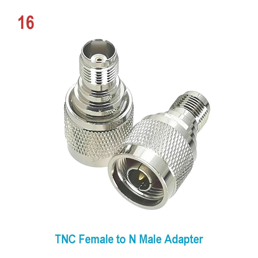 1 Stuks N Mannelijk/Vrouwelijk Naar N/Tnc/Bnc/Qma/F Mannelijk/Vrouwelijk Recht/Haaks Coax Adapter
