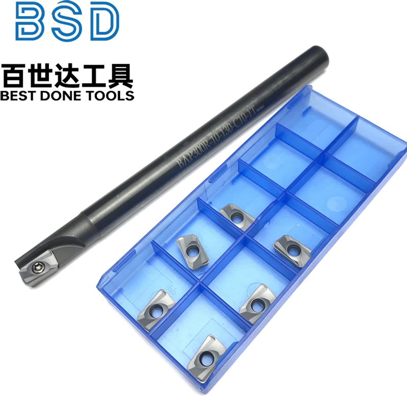 BAP300R-C10-10-130-1T Indexable End Mill Rod – Customizable High-Quality CNC Milling Cutter for Inserts
