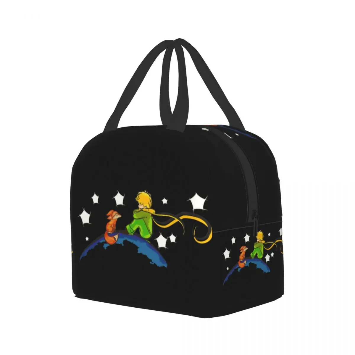 The Little Prince And Fox Lunch Bag Women Thermal Cooler Insulated Lunch Box for Work Office Portable Camping Travel Picnic Bag