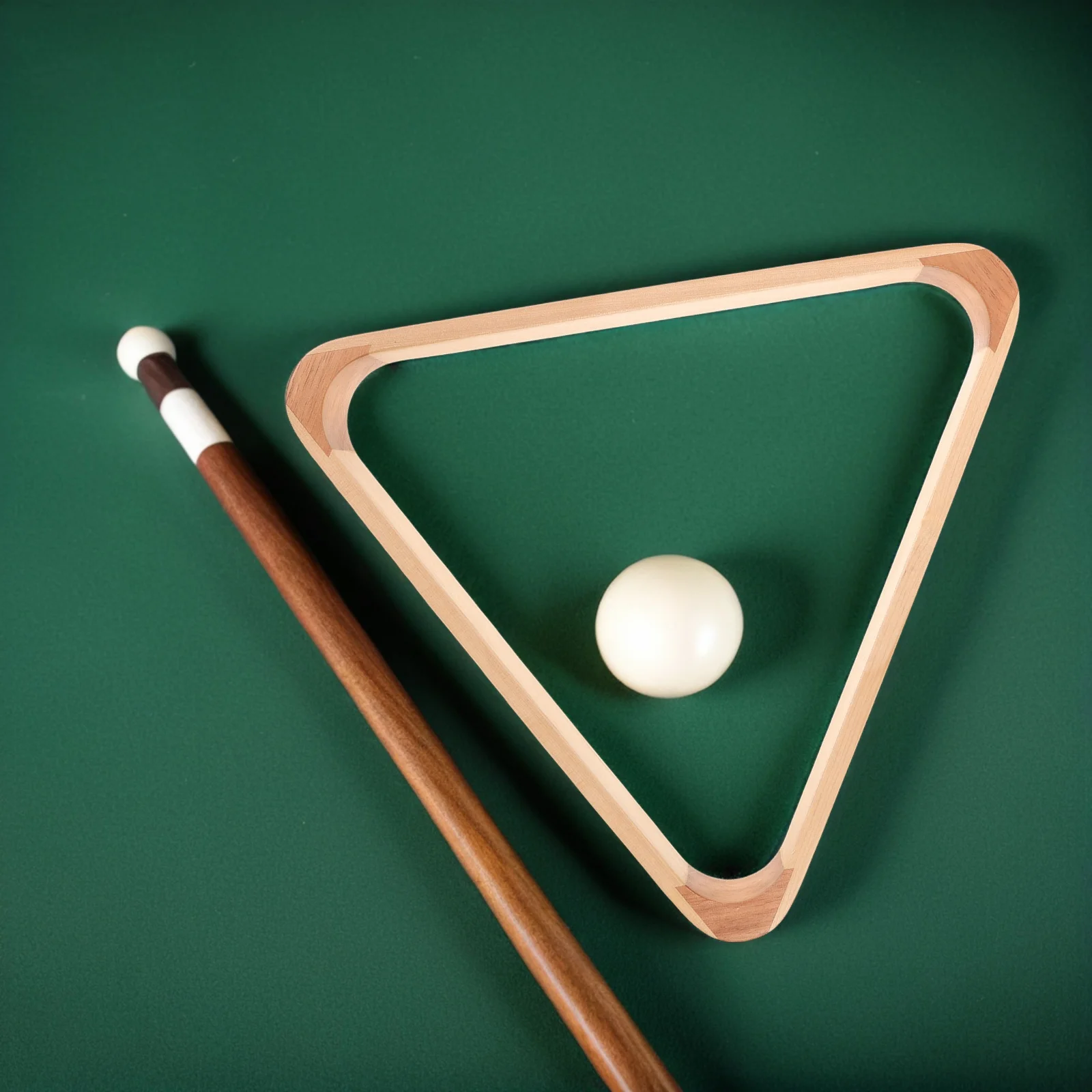 

2Pcs Wooden Pool Triangle Rack Stable Ball Placement Solid Wood Billiards Rack for Club and Home Tables Pool Table Triangle