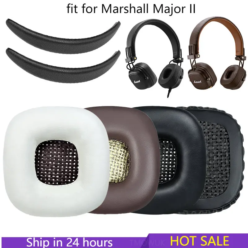 Almohadillas de repuesto para auriculares MARSHALL MAJOR I II, almohadillas de espuma para auriculares, diadema, funda para auriculares