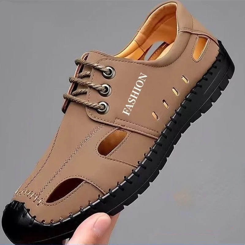 Mesh Breathable Casual Shoes Lightweight Non-slip Beach Sandals Flip Flops Man Platform Cave Sandals Trendy Designer Men Sandals