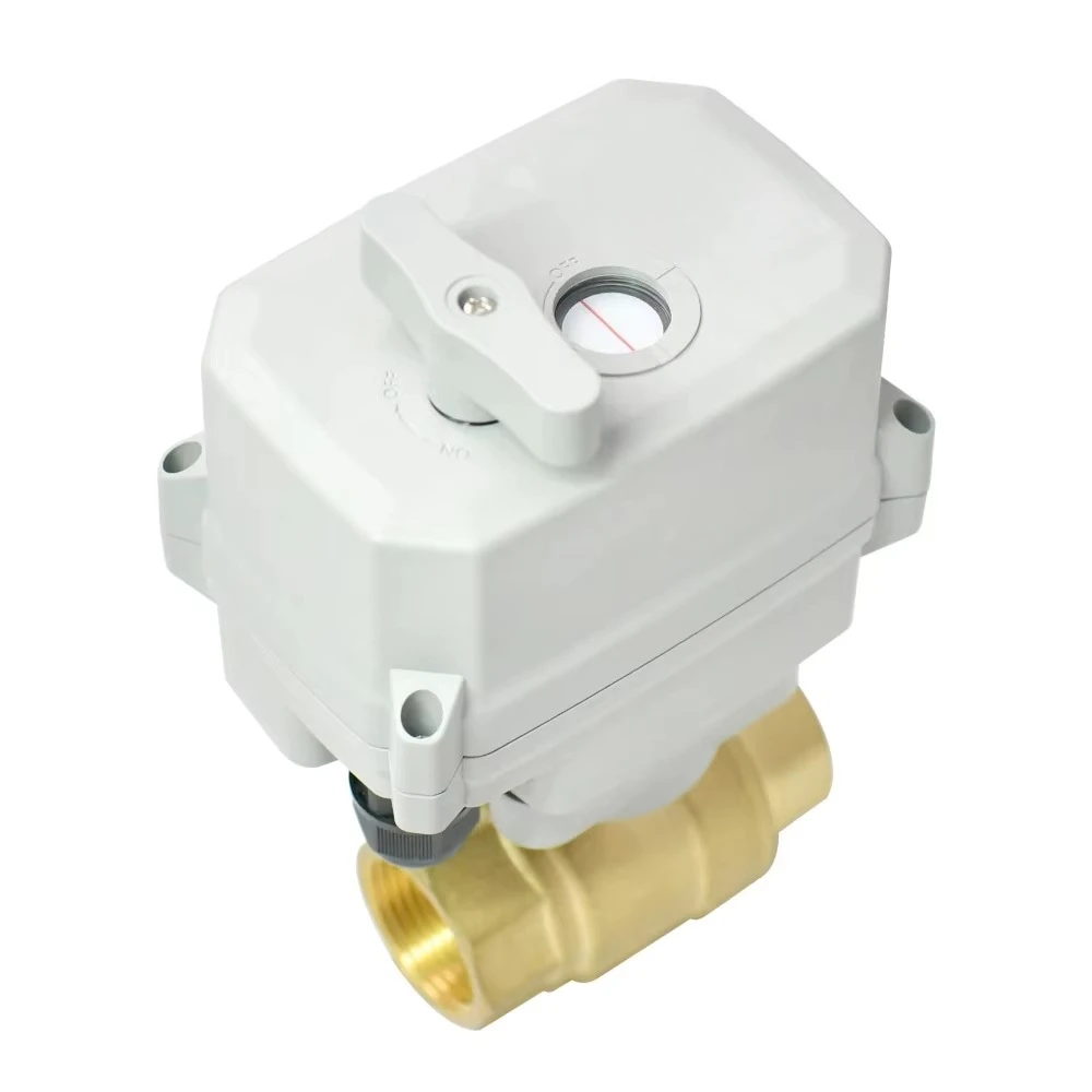 2-Way 1'' DN25  Brass  Fast Assemble DC12V/DC24V Electric Flow Control Motorized Ball Valve
