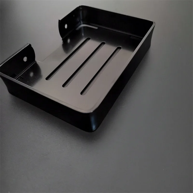 Aluminium Material Made Soap Holder Black Plated Bathroom Soap Basket Morden design Bathroom Accessories