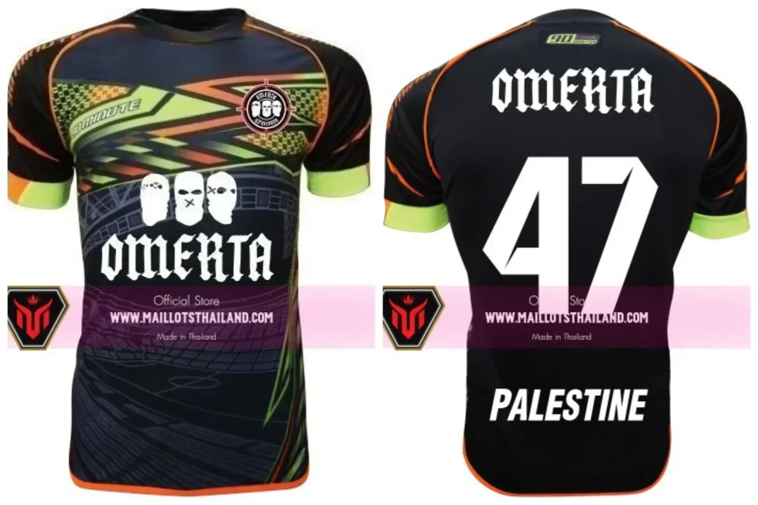 

Jersey Thailand 90 Minutes Jersey OMERTA #47 Popular T-Shirt Men's Fashion Sports 3D Printed Tshirt Children's Short Sleeve Top