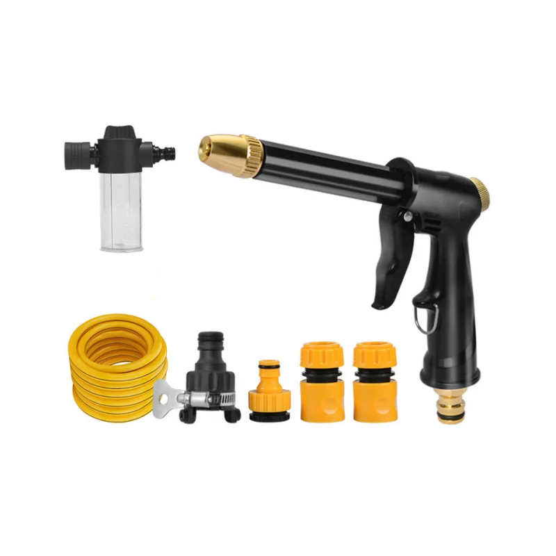 Portable High Pressure Car Wash Water Gun Foam Cleaner Garden Sprinkler Sprayer Multi-Function Watering Tool Water Spray Gun Set