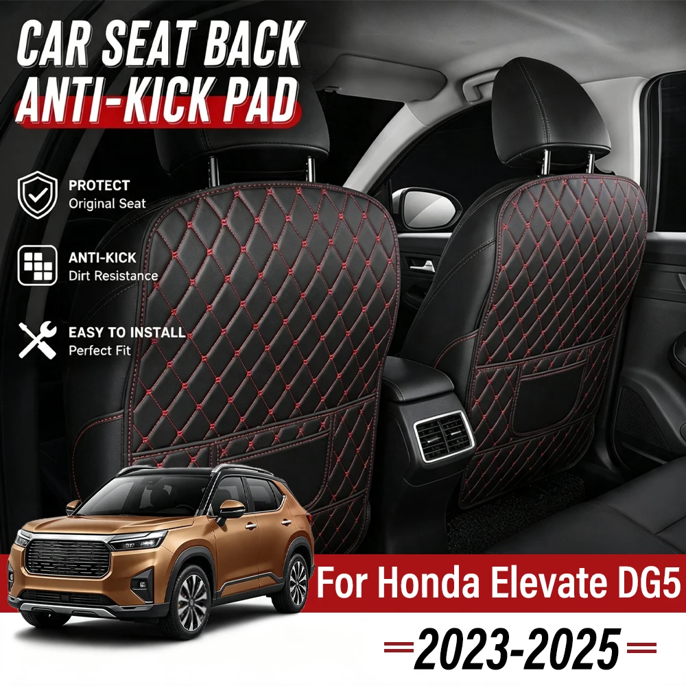 Easy Clean PU Anti Kick Mat Pads For Honda Elevate DG5 2023-2025 Dirt-Repellent, Two Color Choice, Quick Install Full Coverage