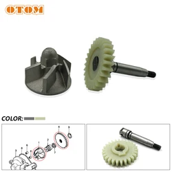 OTOM Motocross Water Pump Impeller Shaft Gear Kit For HONDA AX-1 NX250 AX 1 NX 250 Repair Off-road Enduro Motorcycle Accessories