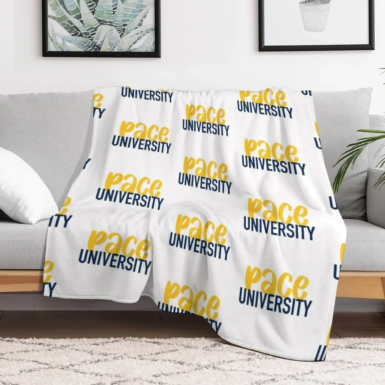 Pace University Throw Blanket Single Bed covers Flannels Blankets