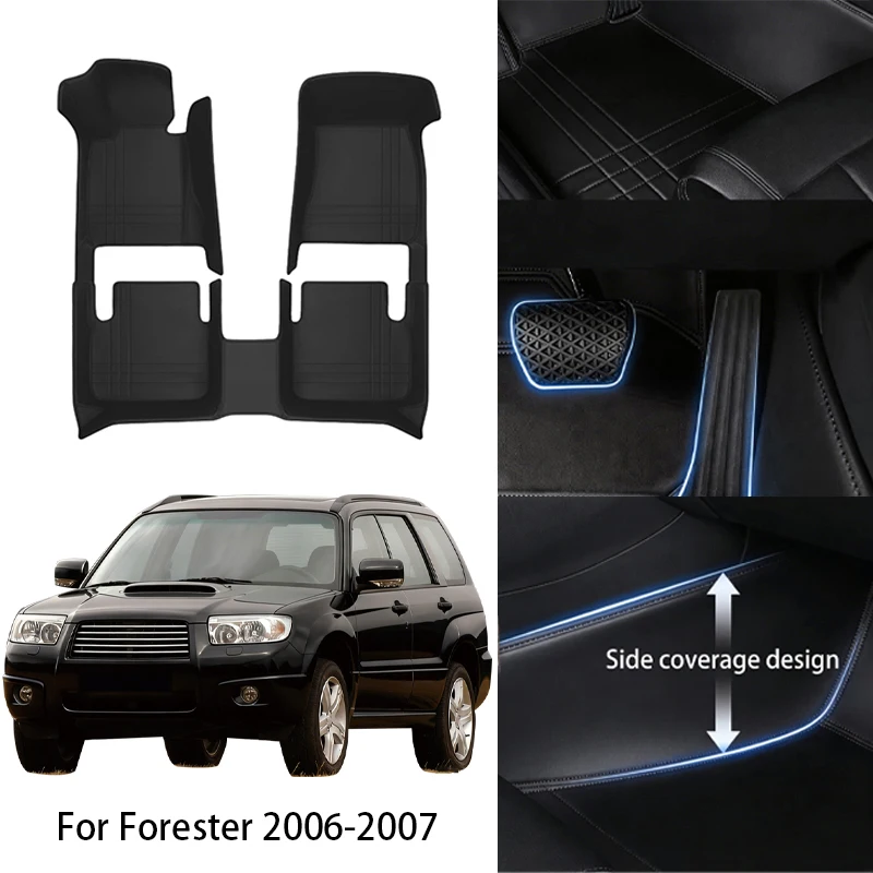 

Custom Fit PU Leather Car Floor Mat For Subaru For Forester 2006 2011 2016 2022 2026 Luxury Full Set Auto Interior Accessories