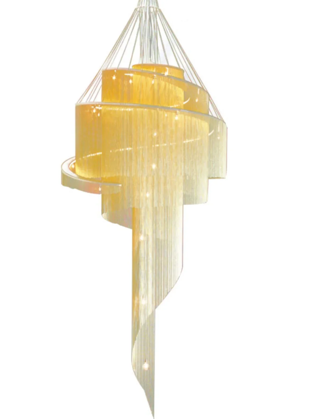 Modern Spiral Led Chandeliers Lighting Living Dining Room Pendant Lights Home Decor Lamparas Villa Stair Hanging Lamp Luminaria