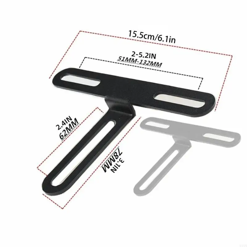 

2026 New Protective Rear Mudguard with License Plate Fixture Tail Mudguard & Number Plate Frame Vehicle Mud Flap for