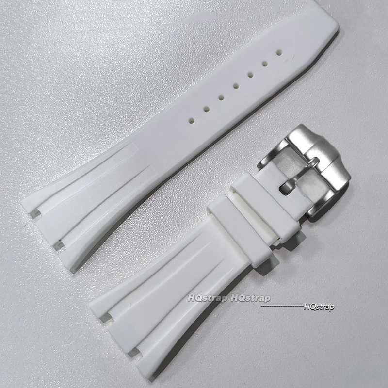 26mm 27mm Rubber Strap for AP Royal Oak Waterproof Replacement Bracelet for GA2100 GA-2110 Soft Silicone Watchband with Link Pin