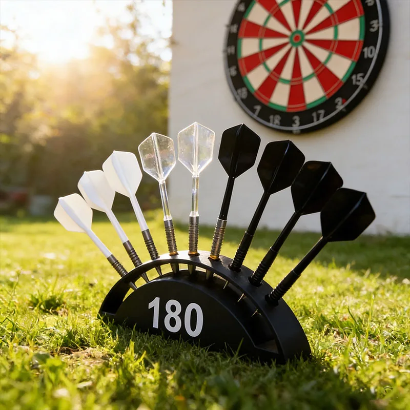 

3D Printed Dart Stand 9-Hole Darts Display & Storage Heavy Duty Space Saving Tabletop Dart Organizer Storage Rack For Game Room