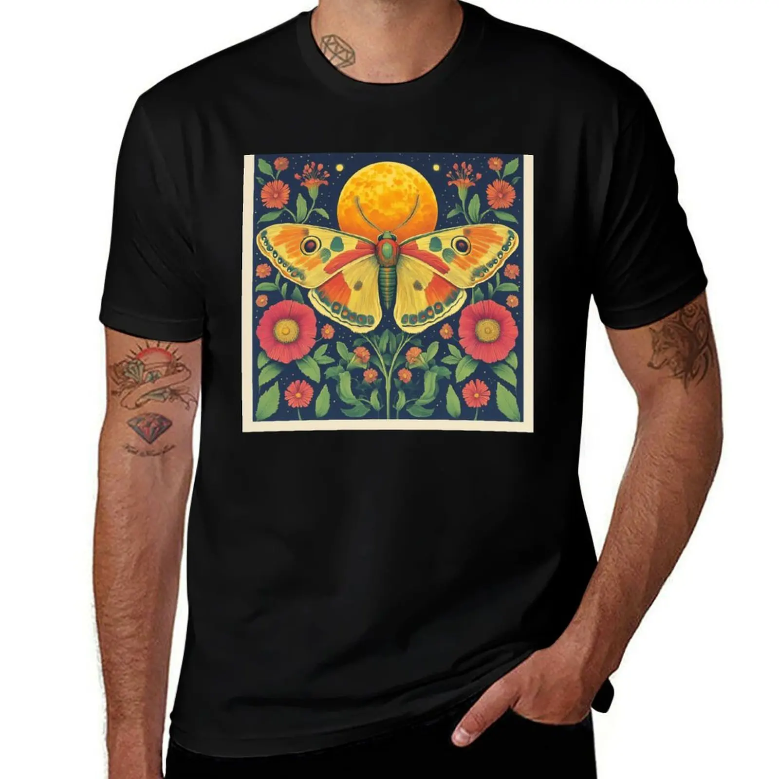 

Retro Moth T-Shirt man t shirt vintage graphic tee luxury t-shirt tees funny t shirts men