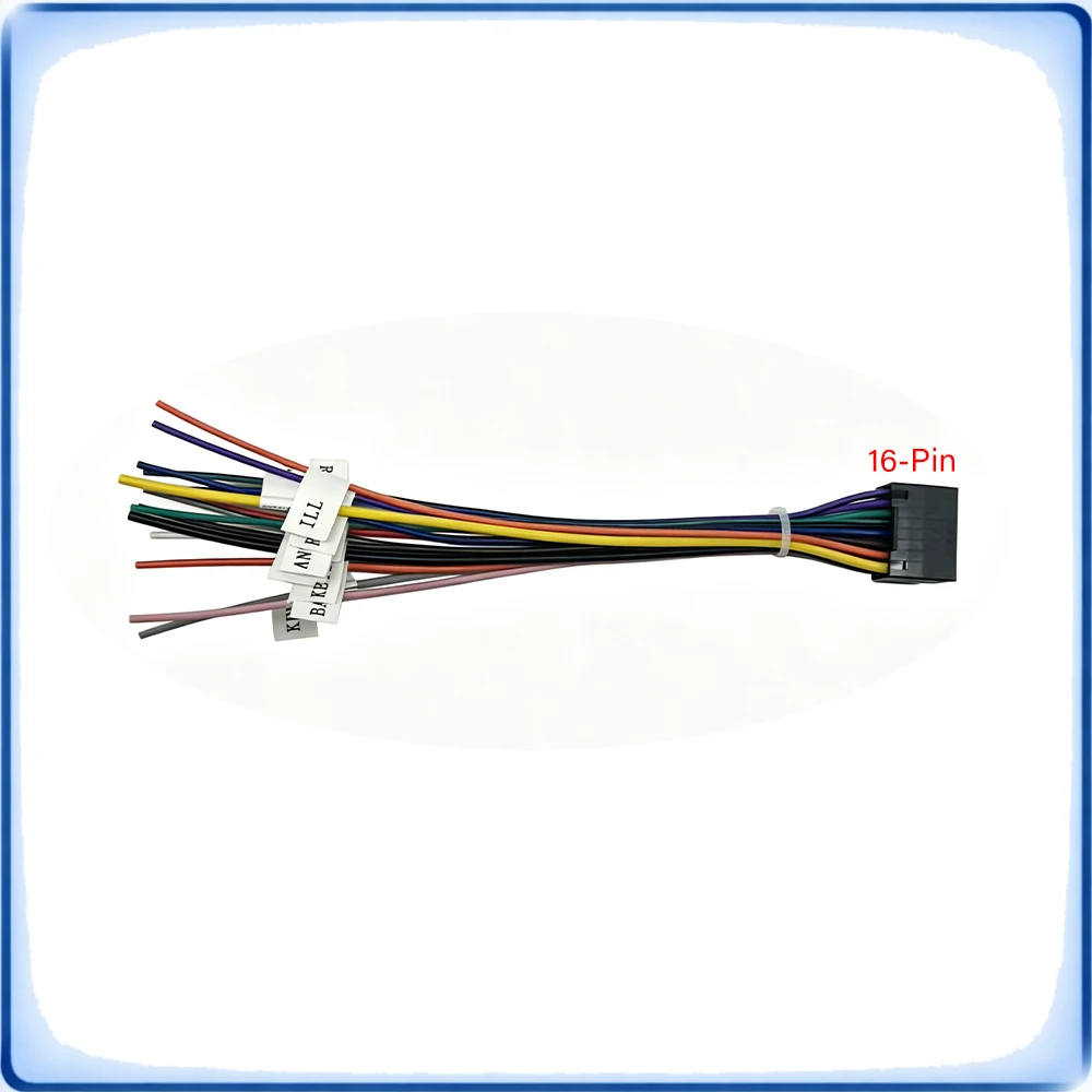

Universal Power Horn Wire Plug 16-Pin Car Audio Wiring Harness Adapter | Auto Stereo Connector for Car Radio CD DVD Player