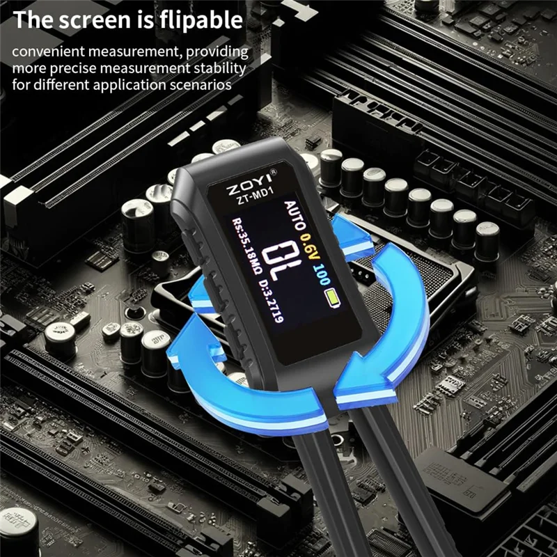 

2025 Hot Style ZOYI LCR Meter - 10Khz LCR Meter Tweezer With 0.5% Accuracy, Digital Multimeter Tester With OLED Display