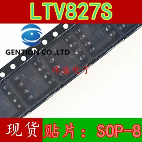 

10 шт. LTV827 LTV827S SOP-8 световая муфта в наличии 100% новая и оригинальная