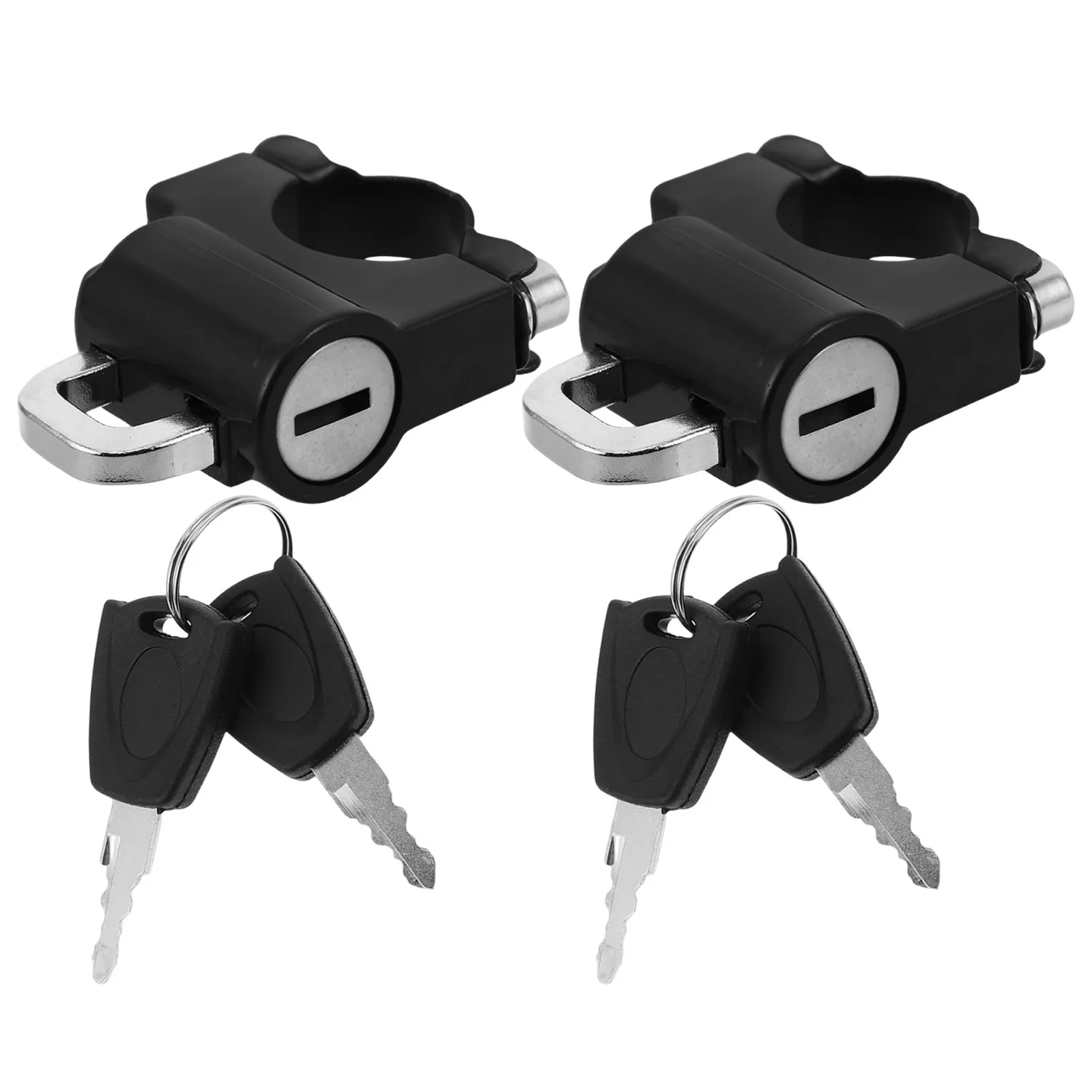 2Pcs Motorcycle Lock Anti Theft Tamper Proof Security Lock 20-26Mm Handlebar Compatible for Full Face Modular Half
