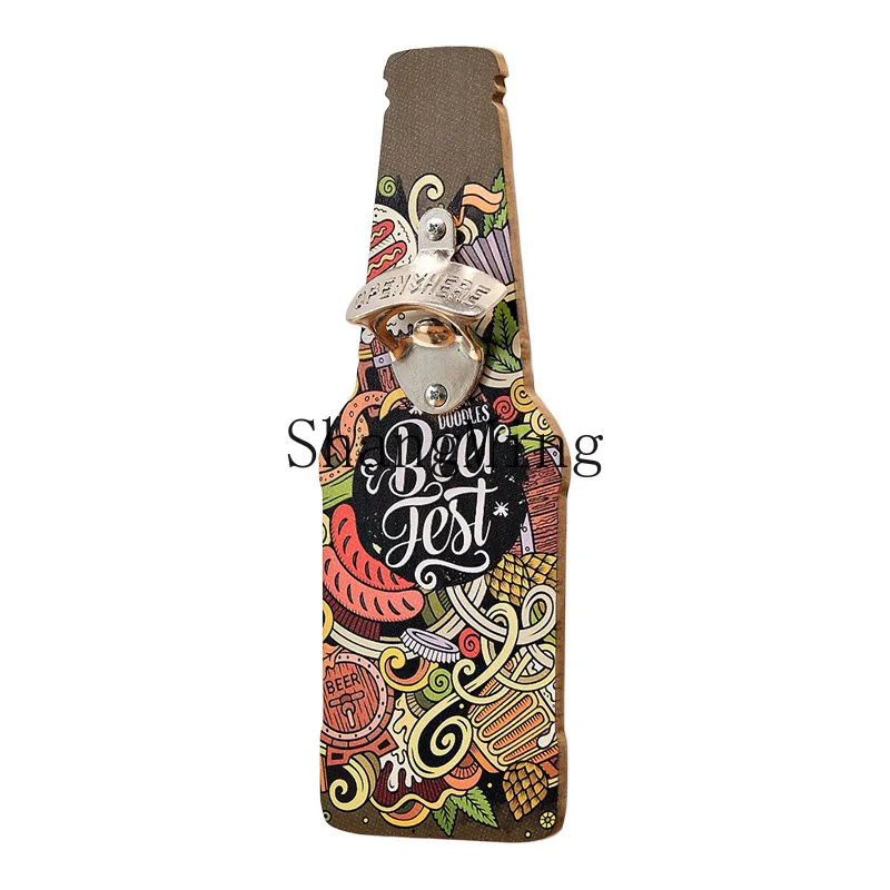 

PYH creative hotel bottle opener hot pot barbecue shop wall decoration pendant bar wall pendant bottle opener