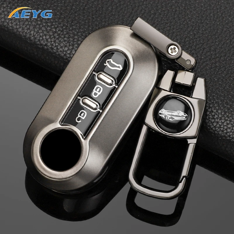 Fashion Car Key Case Cover For Fiat 500 Ducato Panda 500L Punto Lancia Musa For Citroen For Citroen Car Keyring Luxury Leather
