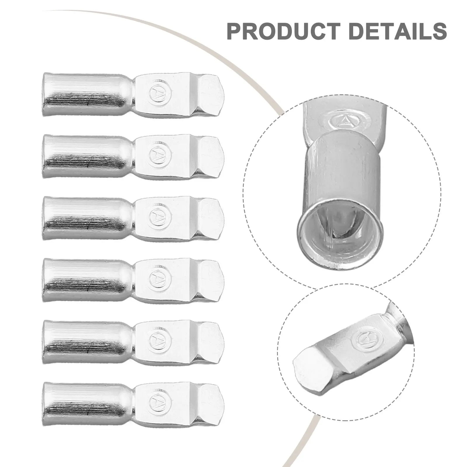 Broches de contact politiquement pour connecteurs, fournitures d'équipement électrique, cosses pour déverrouillage de prise, 50 Amp, 120Amp, 6 pièces