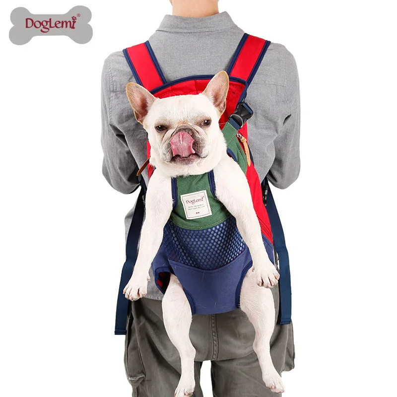 Internet celebrity pet backpack breathable canvas cat bag portable travel method dog backpack