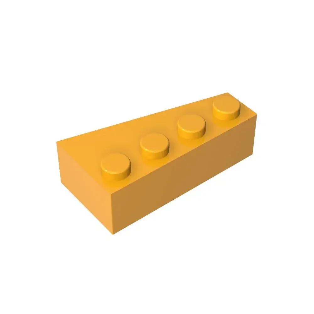 Gobricks 1 قطعة MOC إسفين 4x2 الطوب الأيسر متوافق مع 41768 نموذج اللبنات أجزاء الاطفال ألعاب تعليمية لغز الهدايا