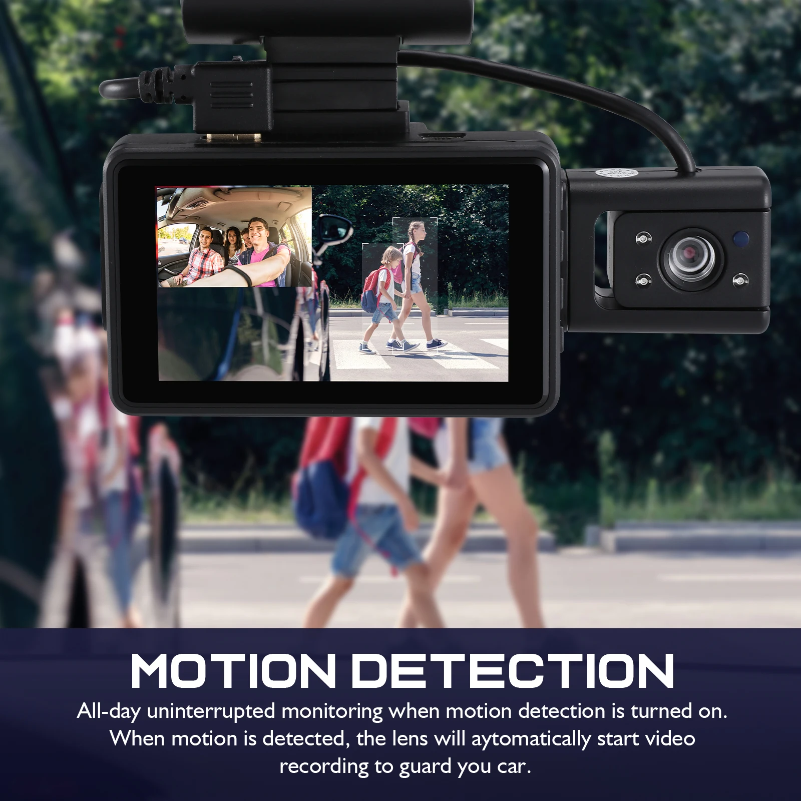 

Dual Lens Dash Cam 1080P Front Rear Car Driving Recorder G Sensor Loop Night Vision Waterproof Auto Accessories