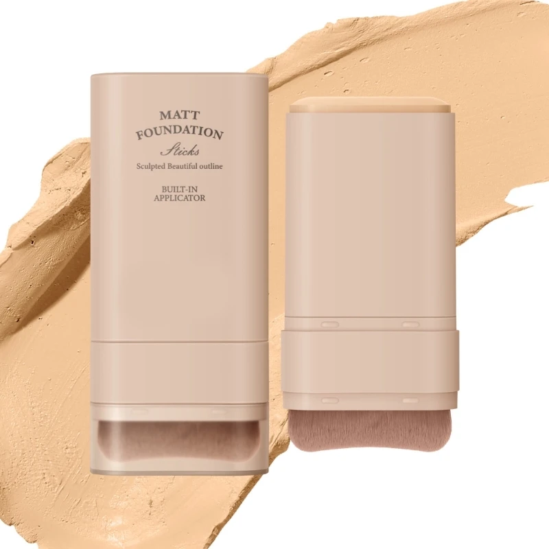 Matte Concealering with Brush Waterproof and Portable Makeup Long Lasting Contouring Makeup