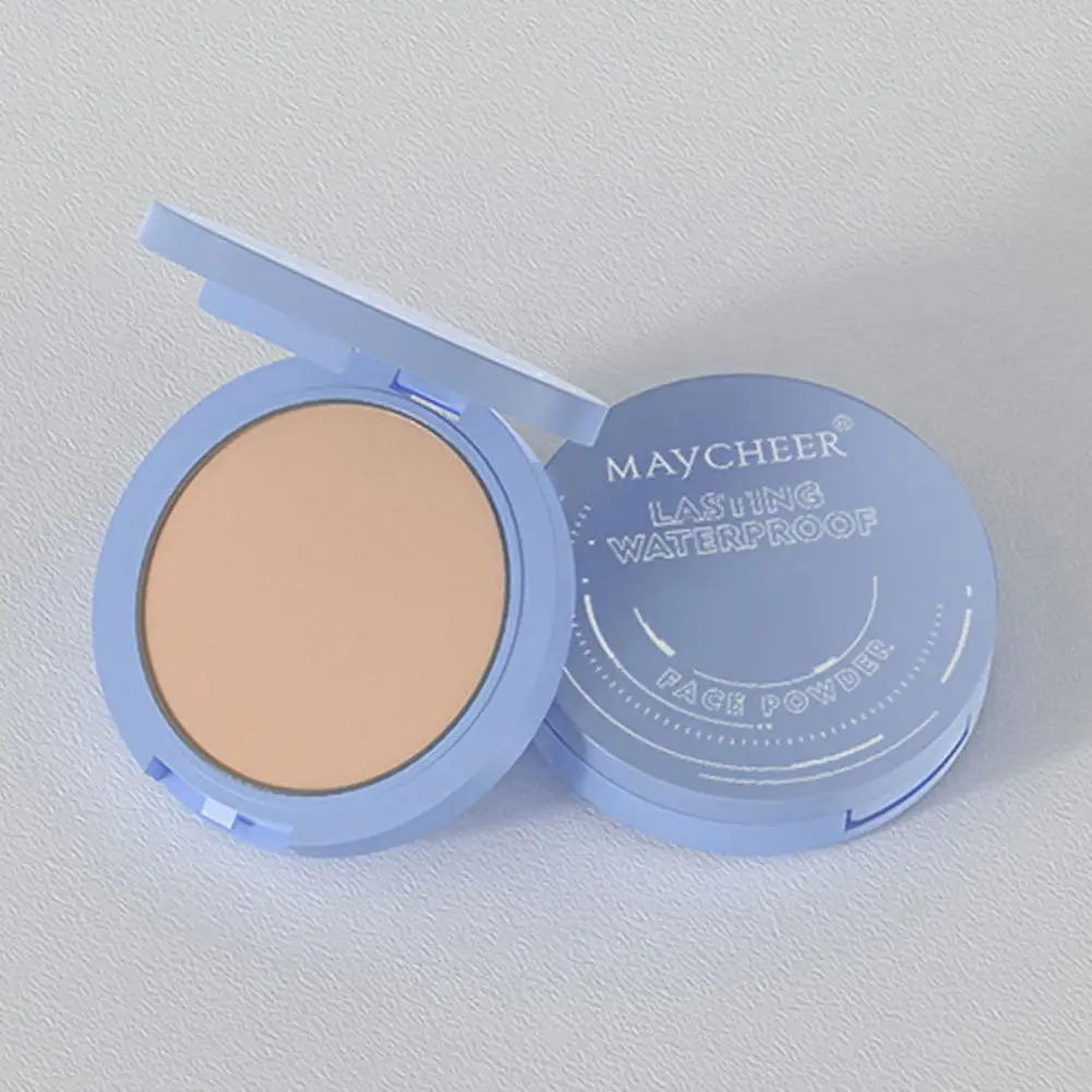 Poudre de réglage longue durée pour le visage, contrôle de l'huile, correcteur mat imperméable, maquillage, poudre pressée, poudre de réglage de fond de teint