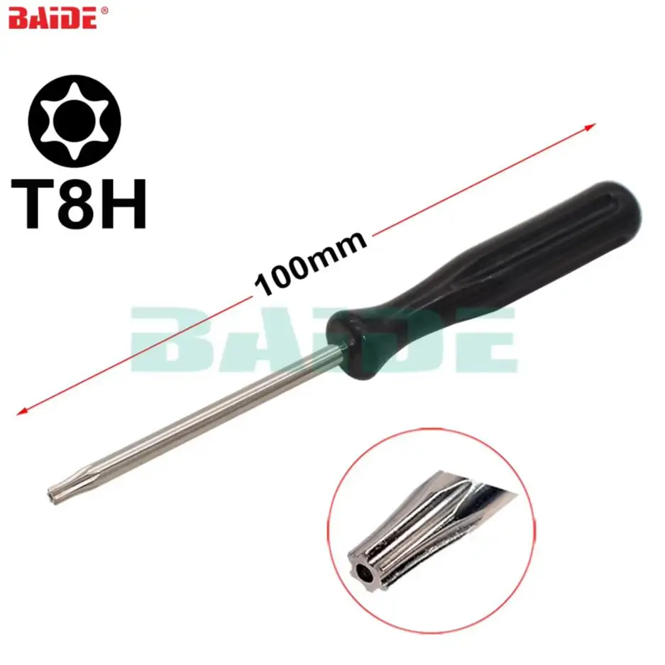 

Black 3 x 100mm Screwdriver Phillips Slotted T3 T4 T5 T6 T7 T8 T8H for Xbox360 T10H Tri Wing with hole Screwdrivers 1000pcs/lot