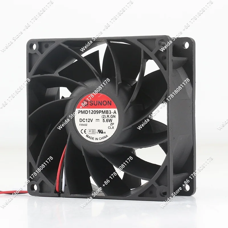 

Original SUNON PMD1209PMB3-A 9038 90X90X38MM 5V 24V 48V DC12V 5.6W 9CM high airflow cooling fan