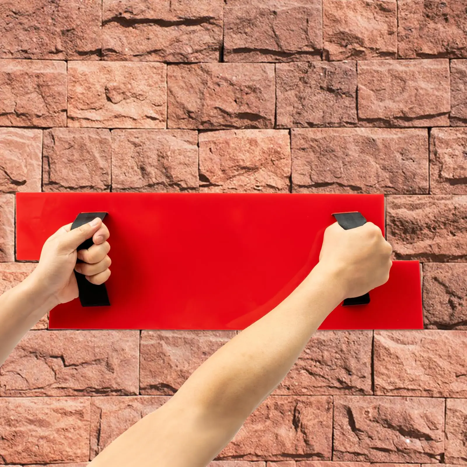 현실적인 돌 질감 콘크리트 금형, 직사각형 콘크리트 질감 매트, 시멘트 질감 벽 금형, 폴리우레탄 타일 콘크리트 Te