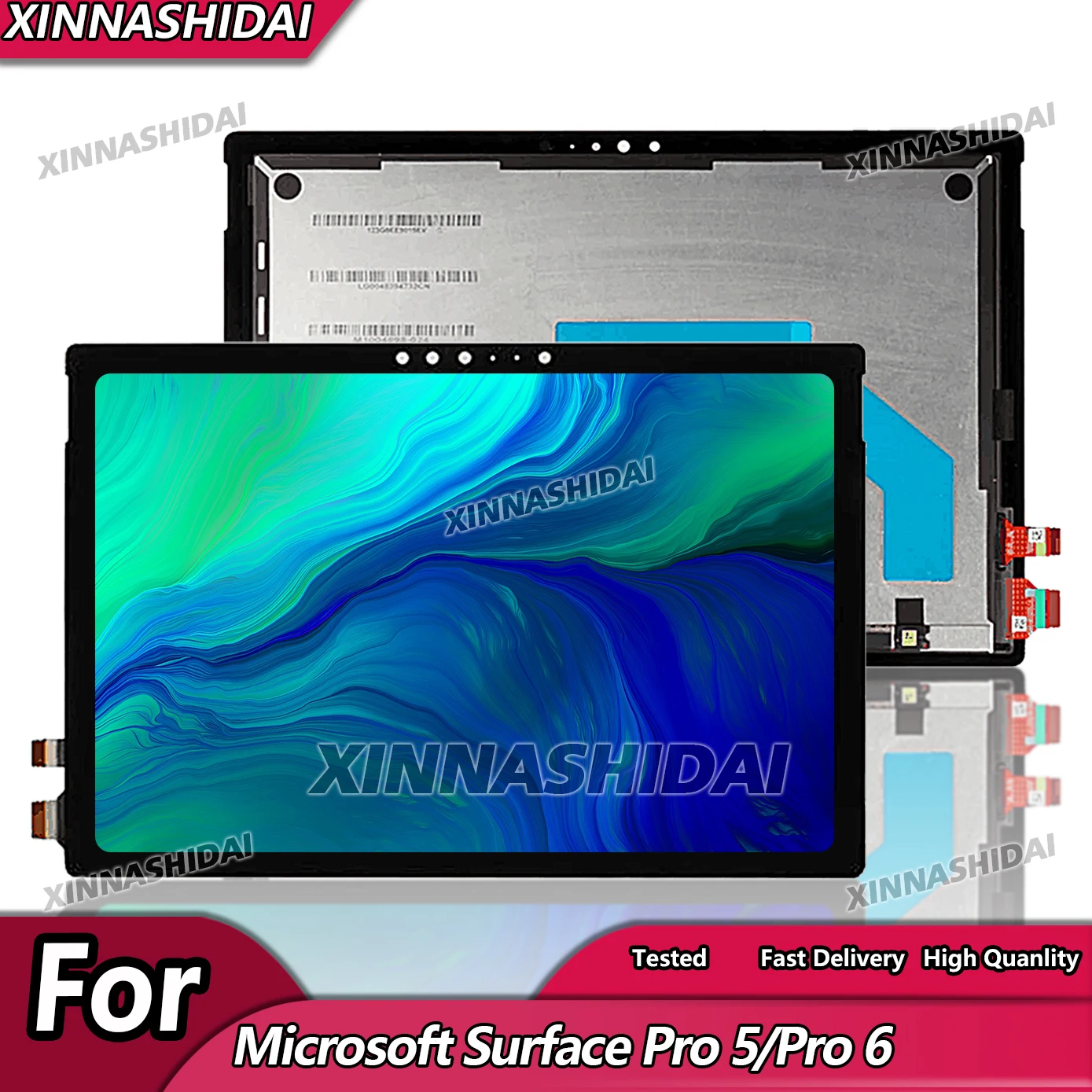 

12,3 "Super для Microsoft Surface Pro 5 Pro 6 1796, замена стеклянной панели дигитайзера ЖК-дисплея в сборе