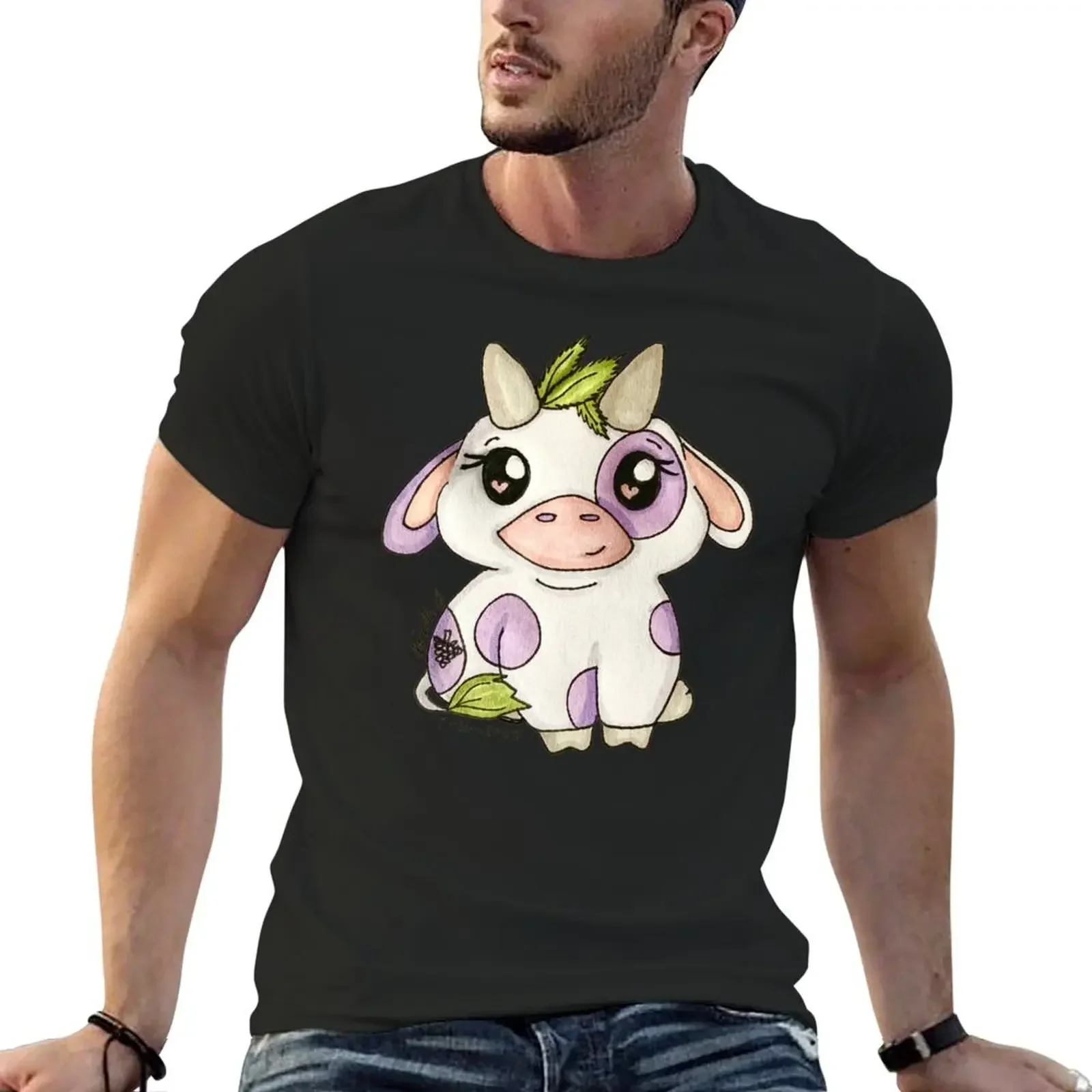 Grape Bovine T-Shirt anime t shirts customs shirts graphic funny t shirts for men