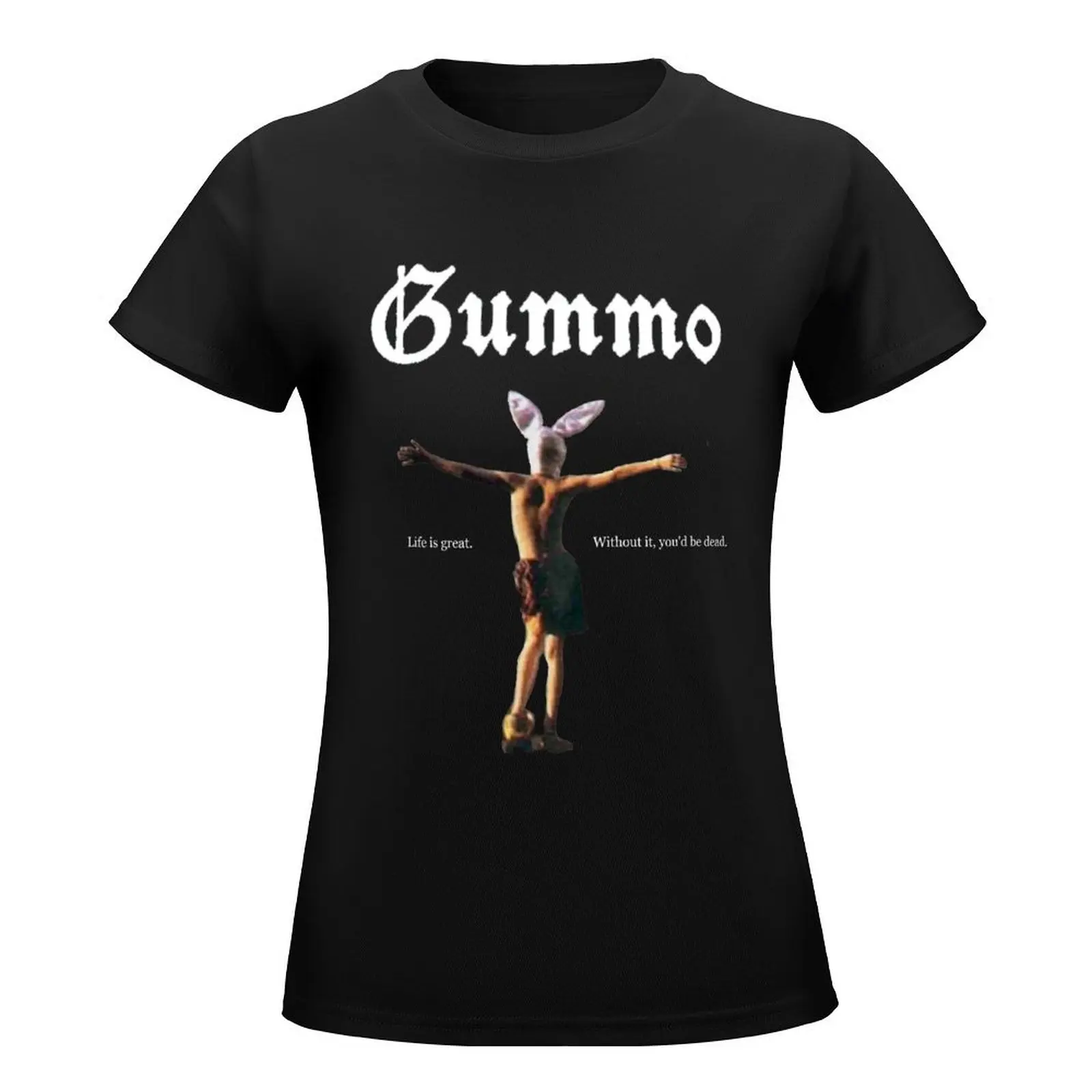 Gummo Bunny Boy T-Shirt tops animal print shirt for girls Short sleeve tee oversized workout shirts for Women