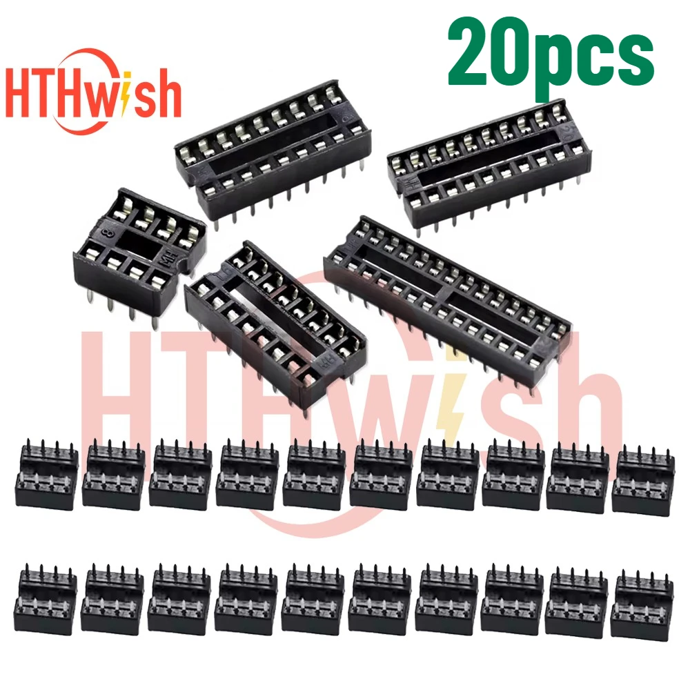 IC Socket DIP Adapter 8P/14P/16P/18P/20P/28P Integrated Circuits Sockets Electronic Component  for Electronic Circuit Repair