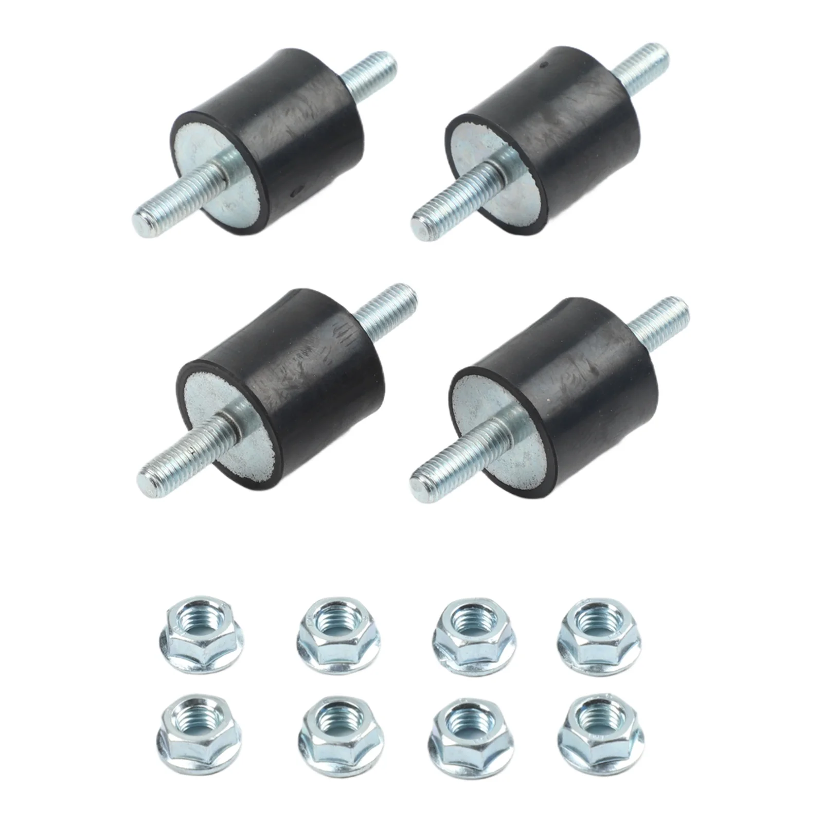 1 Set Engine Mount Shock Absorber Rubber Vibration Damper For Air Compressor Water Pump Diesel Engine Noise Reduction M8